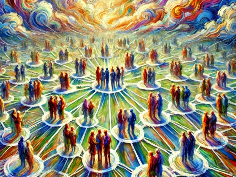 The Scale of Human Networks and Interactions of Human Nodes Between Different Networks